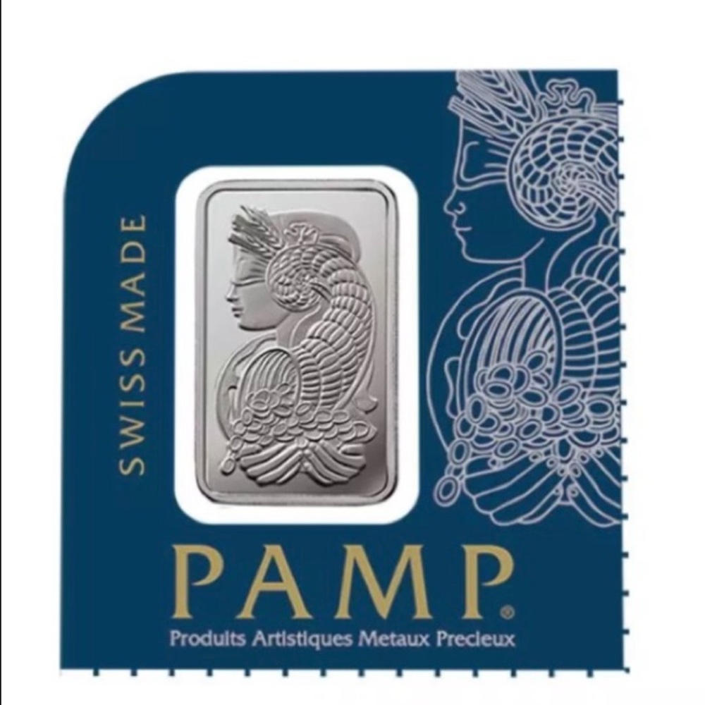 1 Gram Collectible PAMP Platinum Bullion Bar